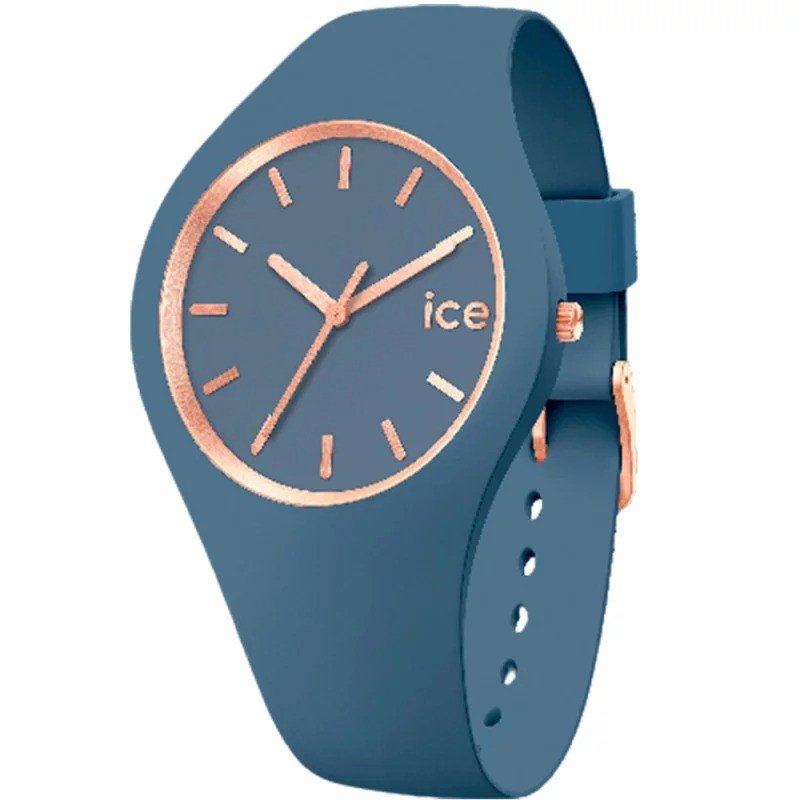 Montre Femme Ice Watch - Glam Brushed Bracelet en silicone bleu