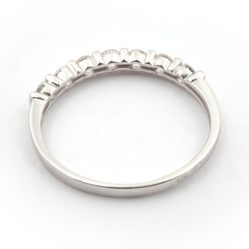 Bague  Carador en or blanc 375/000 et oxydes de zirconium