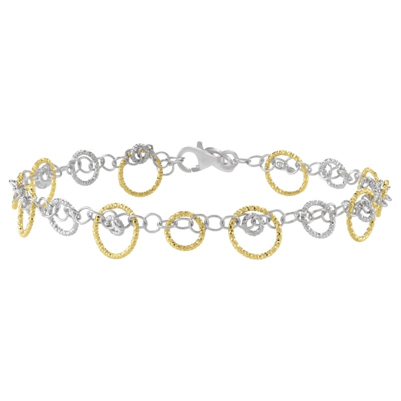 Bracelet femme Jourdan - Cosmik - en argent 925/000 bicolore