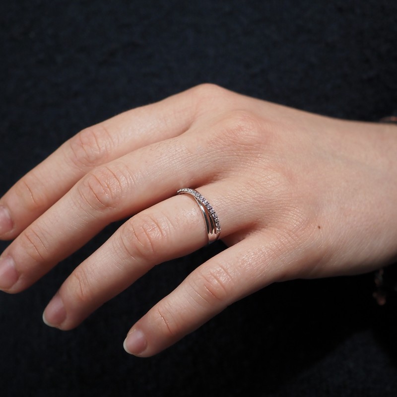 Bague Carador femme en Or Blanc 375/000 et oxyde de zirconium