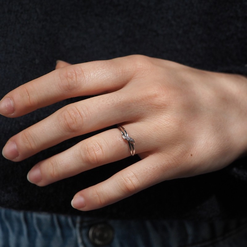 Bague Carador femme en Or Blanc 375/000 et oxyde de zirconium