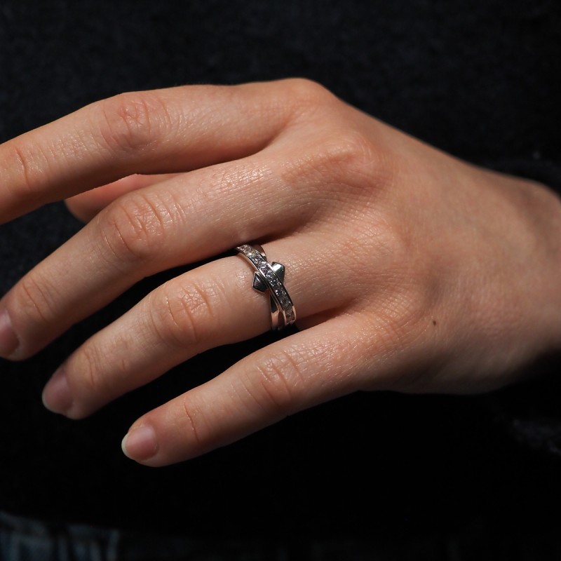 Bague Carador femme en Or Blanc 375/000 et oxyde de zirconium