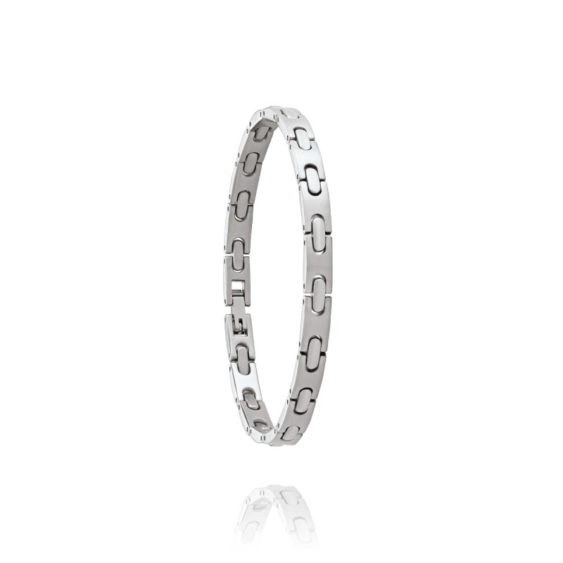 Bracelet Homme Jourdan - Dinema - en Acier poli et mat argenté