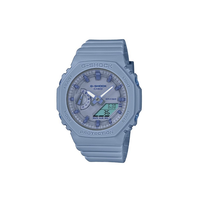 Montre Femme Casio G-SHOCK Classic en résine bleu pastel