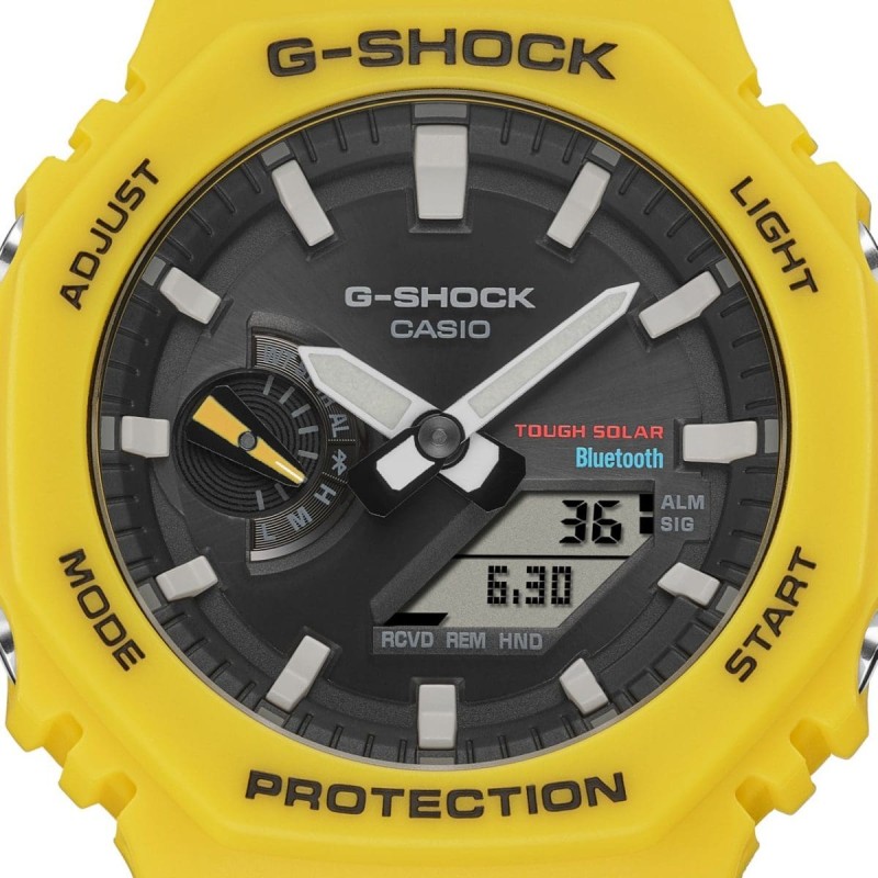 Montre Homme Casio G-SHOCK en résine jaune