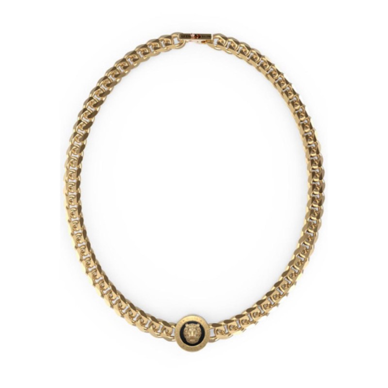 Collier Guess Homme Lion King Tête De Lion Acier doré