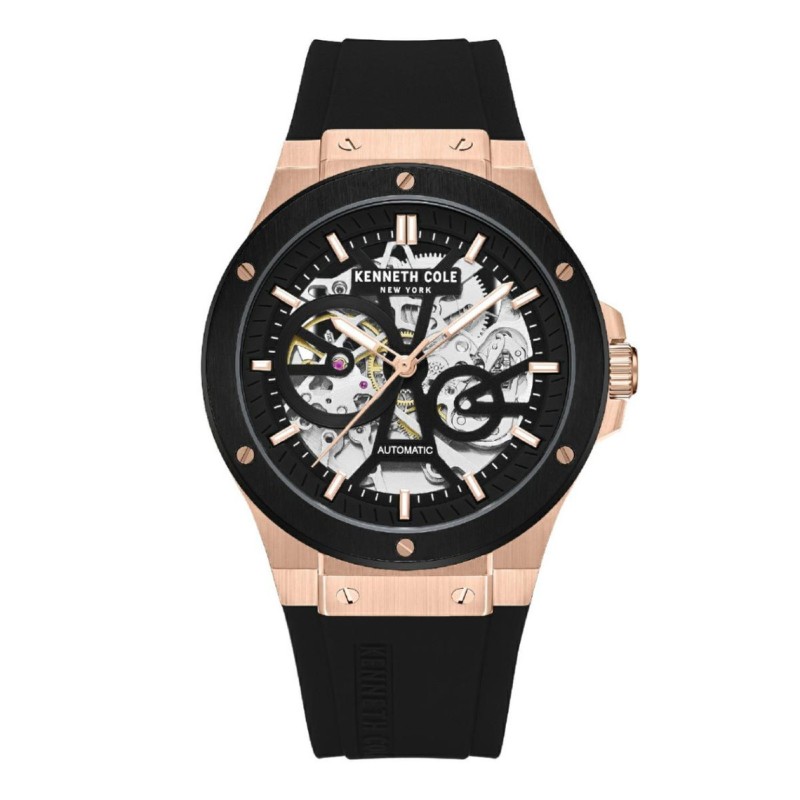 Montre Kenneth Cole Automatique Homme Silicone Noir
