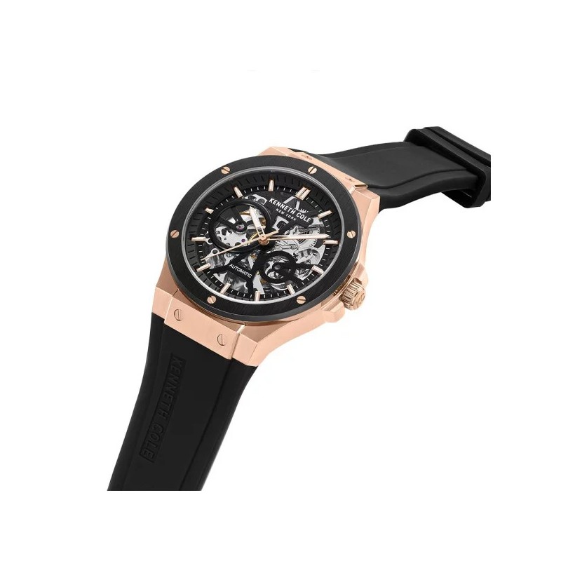 Montre Kenneth Cole Automatique Homme Silicone Noir