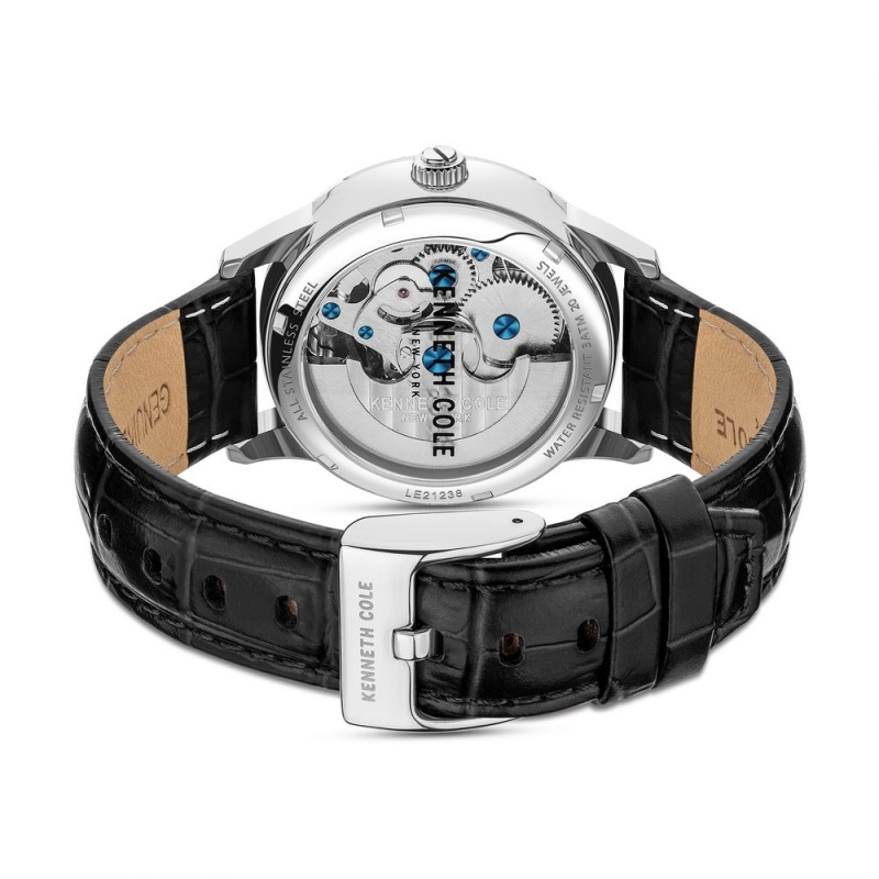 Montre Kenneth Cole Automatique Femme Cuir Noir