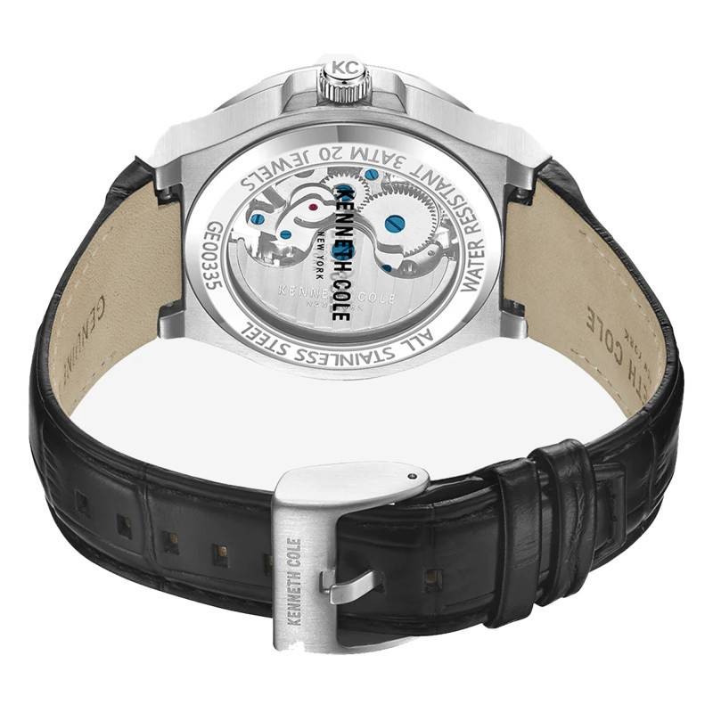 Montre Kenneth Cole Automatique Homme Bracelet Cuir Noir