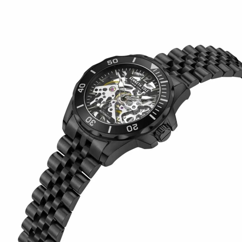 Montre Kenneth Cole Automatique Bracelet Acier Noir