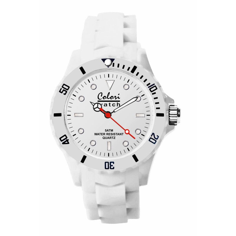 Montre Colori 5-COL002 blanc 40mm
