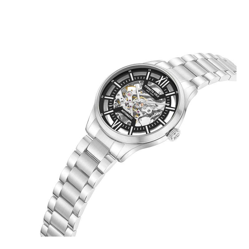Montre Kenneth Cole Automatique Homme Acier Argenté