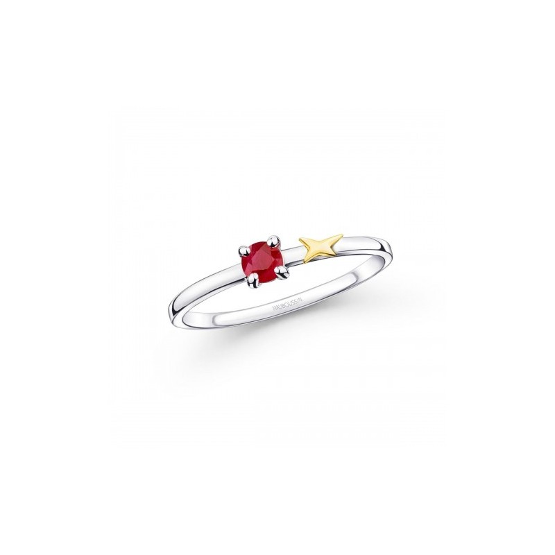 Bague Femme Mauboussin Étoile Émotion or blanc 750/000 et rubis