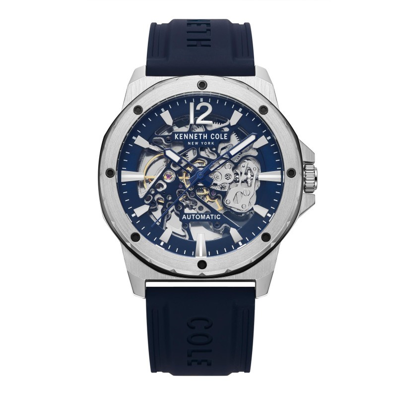 Montre Kenneth Cole Automatique Homme Silicone Bleu
