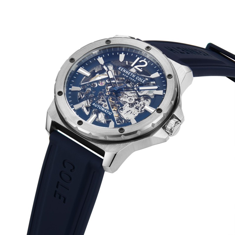 Montre Kenneth Cole Automatique Homme Silicone Bleu
