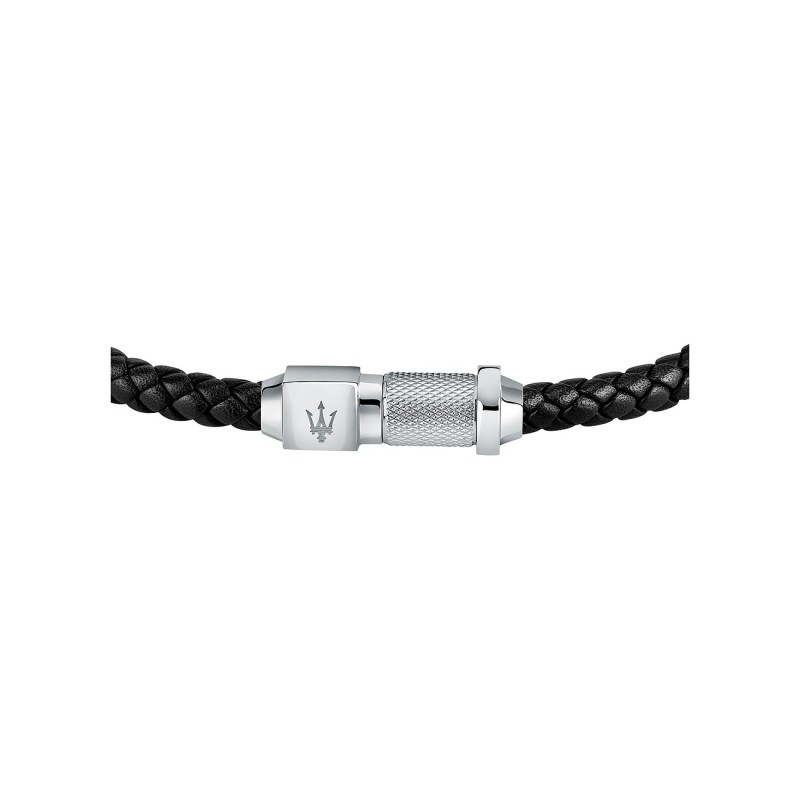 Bracelet Maserati Homme Cuir Noir