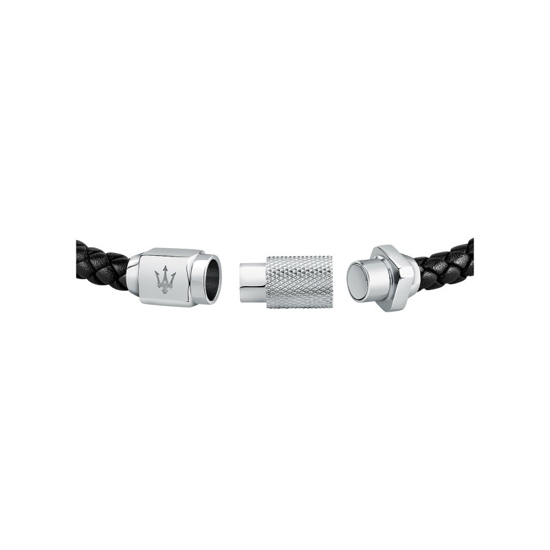 Bracelet Maserati Homme Cuir Noir