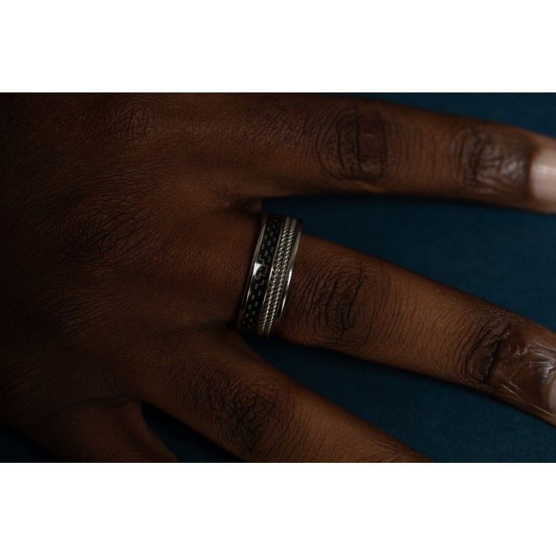 Bague JULIUS Homme Phebus en Acier