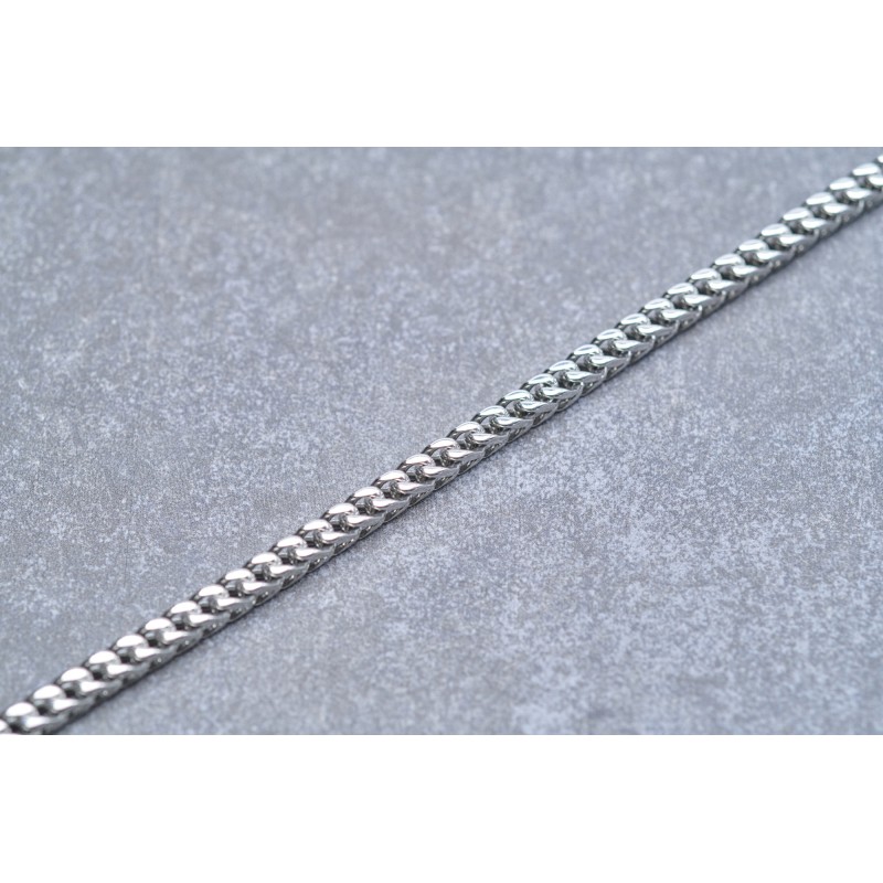 Bracelet Homme Phebus en Acier argenté et mailles gourmette