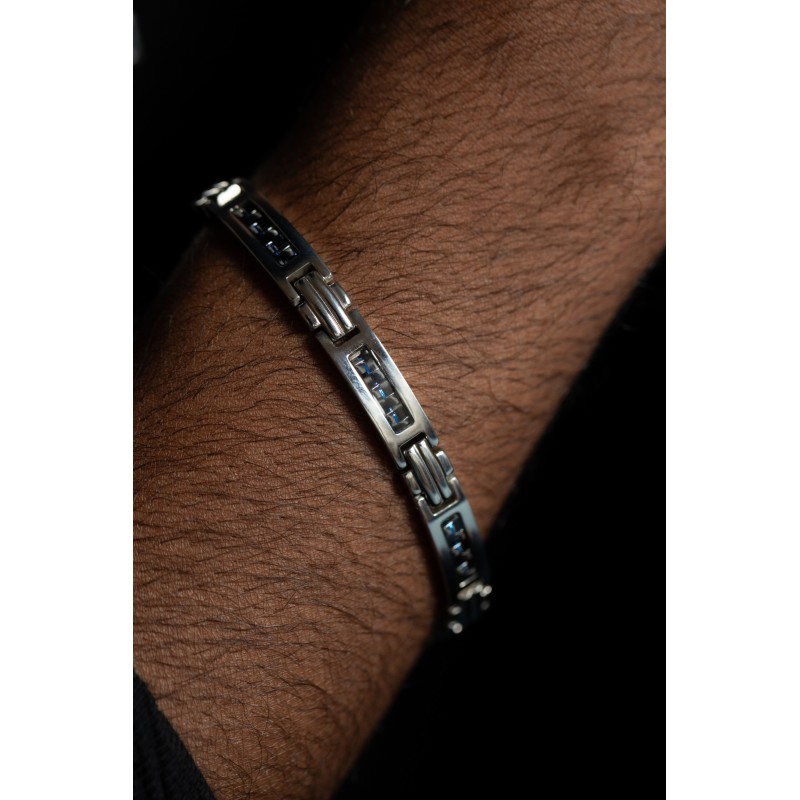 Bracelet SULLY Homme Phebus bicolore en Acier
