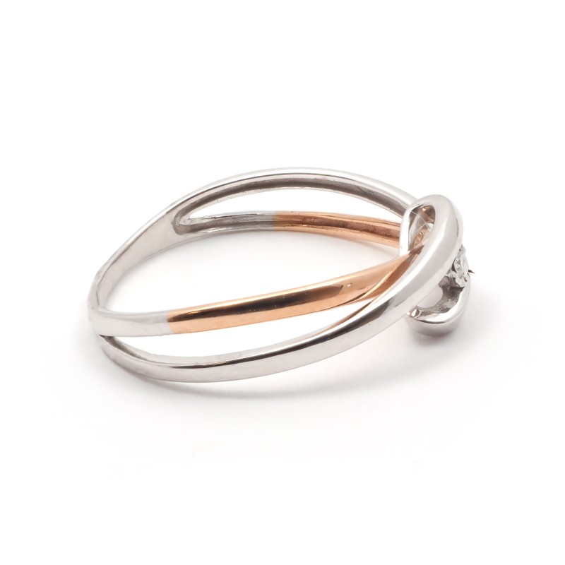 Bague en or 750/000 et diamant 0.015 carats