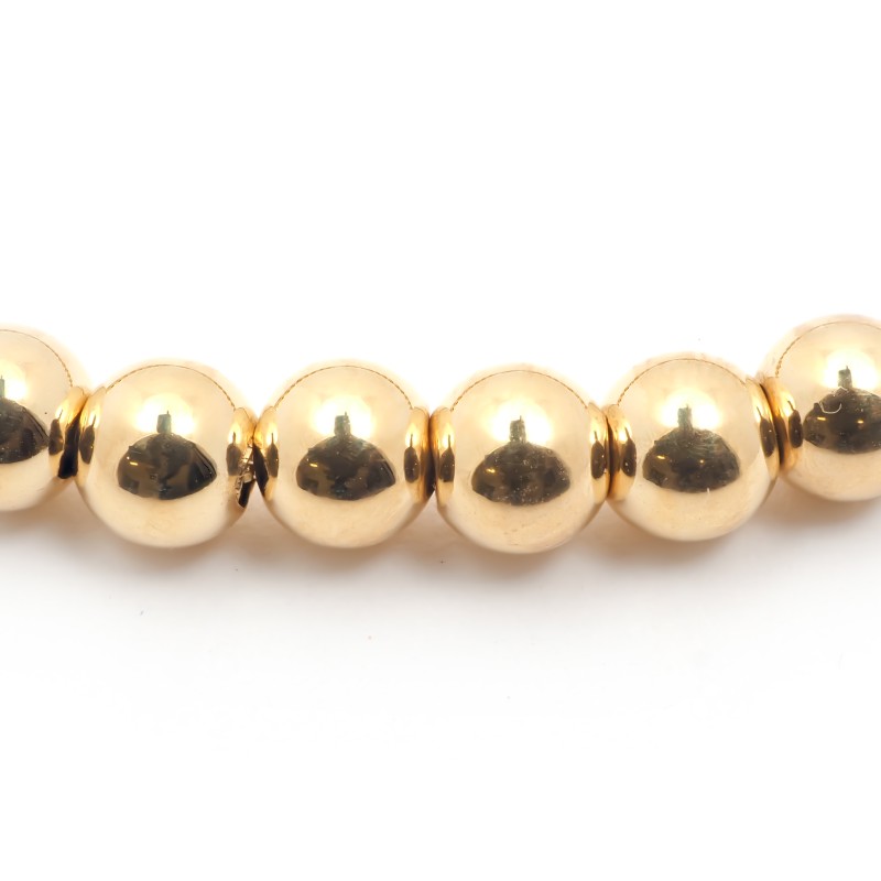 Bracelet Carador chaine boules 5mm en or jaune 750/000