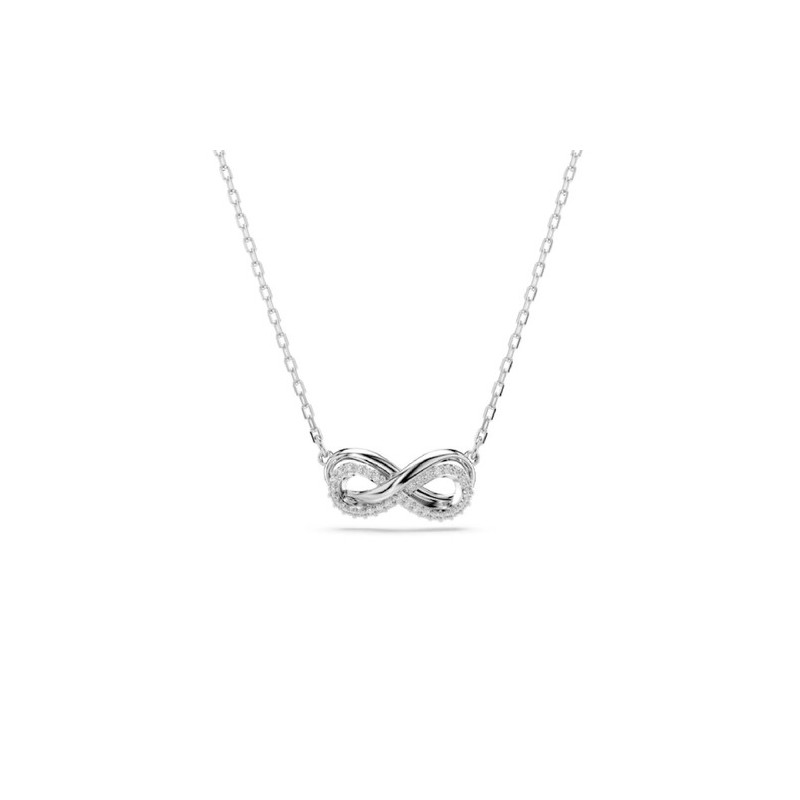 COLLIER FEMME SWAROSVKI HYPERBOLA PAVE METAL ARGENTE SIGNE DE L INFINI