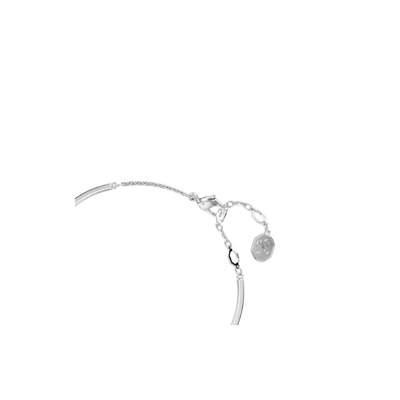 BRACELET FEMME SWAROSVKI HYPERBOLA SOFT HEARTT METAL ARGENTE CRISTAUX BANC ET BLEU