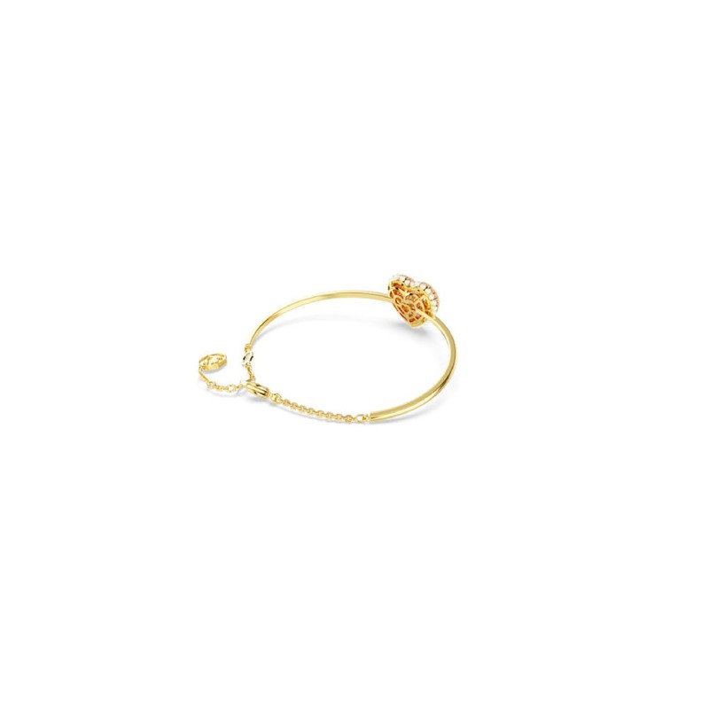 BRACELET FEMME SWAROSVKI HYPERBOLA SOFT METAL DORE ET CRISTAUX BICOLORES