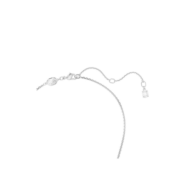COLLIER FEMME SWAROVSKI MESMERA METAL ARGENTE CRISTAUX BLANCS