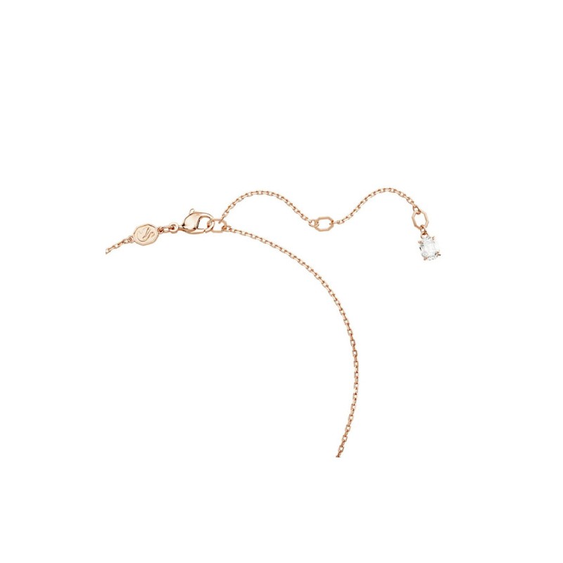 COLLIER FEMME SWAROVSKI IDYLLIA METAL DORE ROSE CRISTAUX ROSES