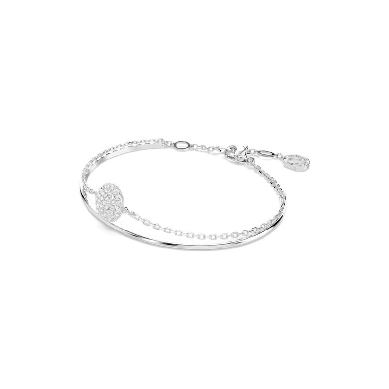 BRACELET FEMME SWAROSVKI METEORA METAL ARGENTE CRISTAUX BLANC