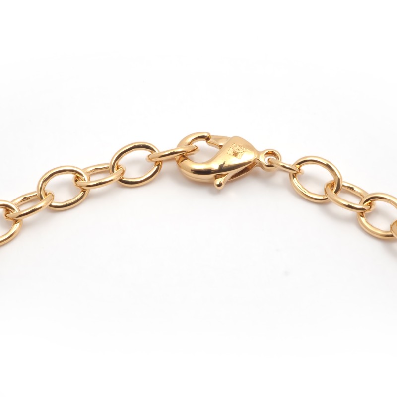 Bracelet Rigide femme carador en plaqué or avec oxydes de zirconium signe infini