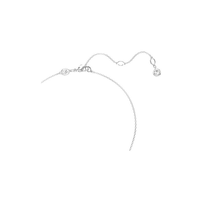 COLLIER FEMME SWAROVSKI METEORA  METAL ARGENTE CRISTAUX BLANCS