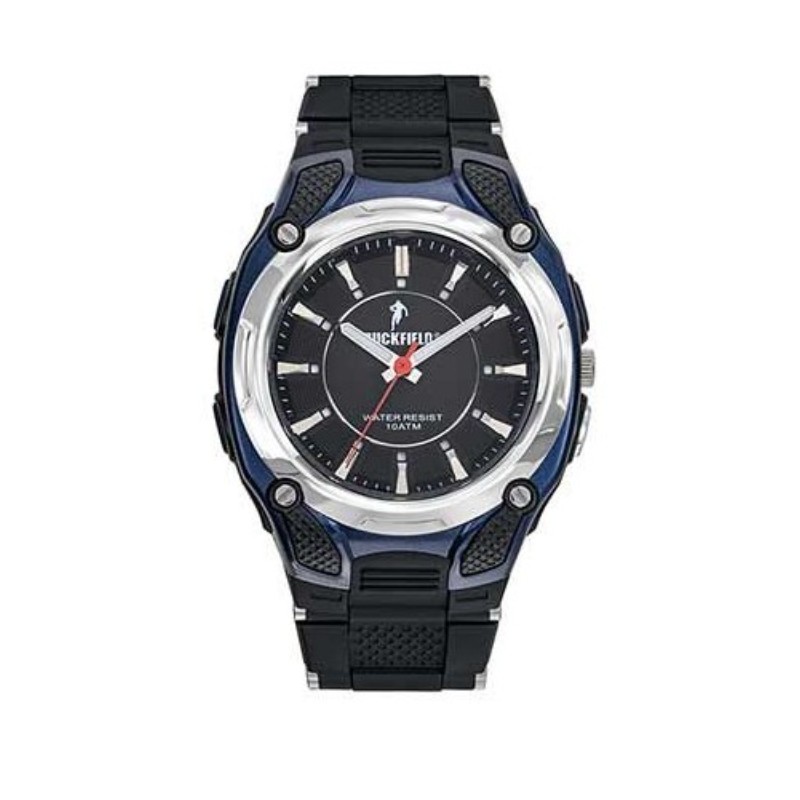 Montre Ruckfield Homme bracelet en silicone noir