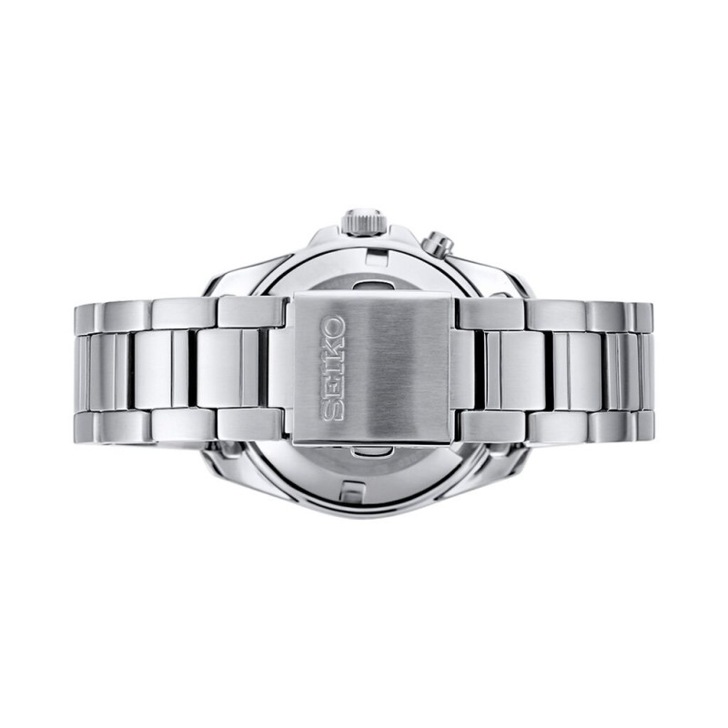 Montre Homme Seiko bracelet acier cadran bleu nuit