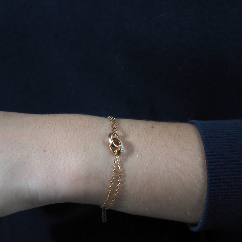 Bracelet Femme Carador en Plaqué Or avec Oxydes de zirconium