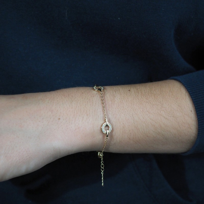 Bracelet Femme Carador en Plaqué Or et Oxydes de zirconium