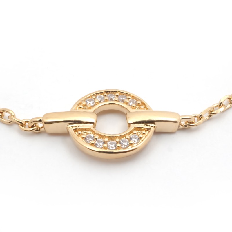 Bracelet Femme Carador en Plaqué Or et Oxydes de zirconium