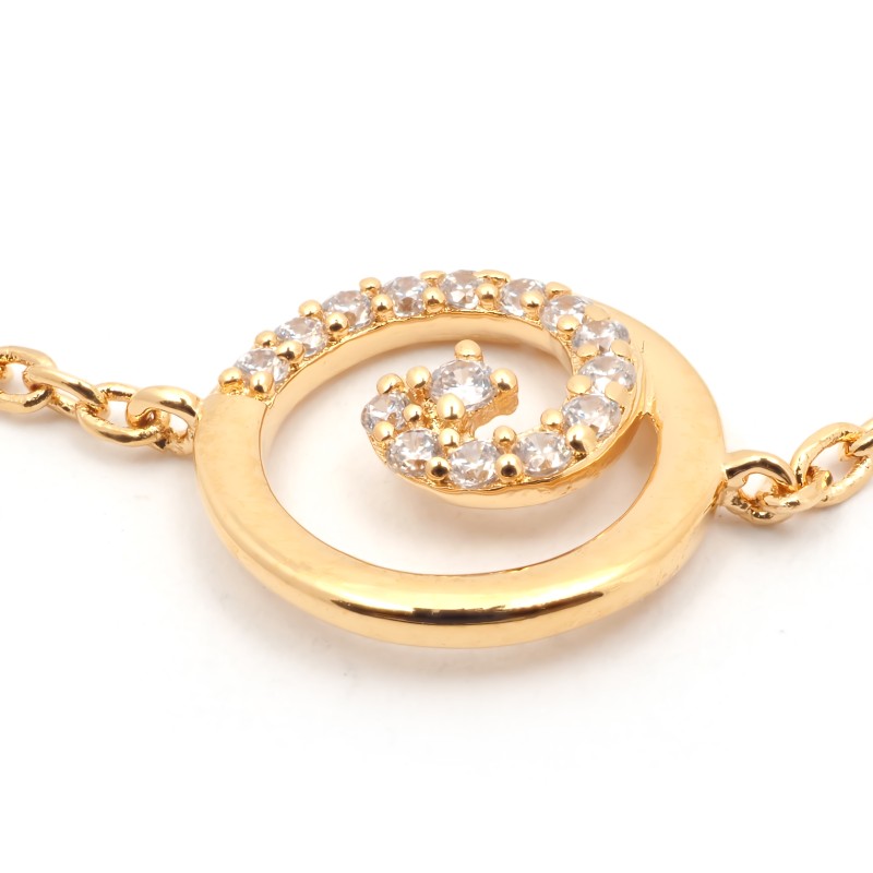 Bracelet Femme Carador en Plaqué Or et Oxydes de zirconium