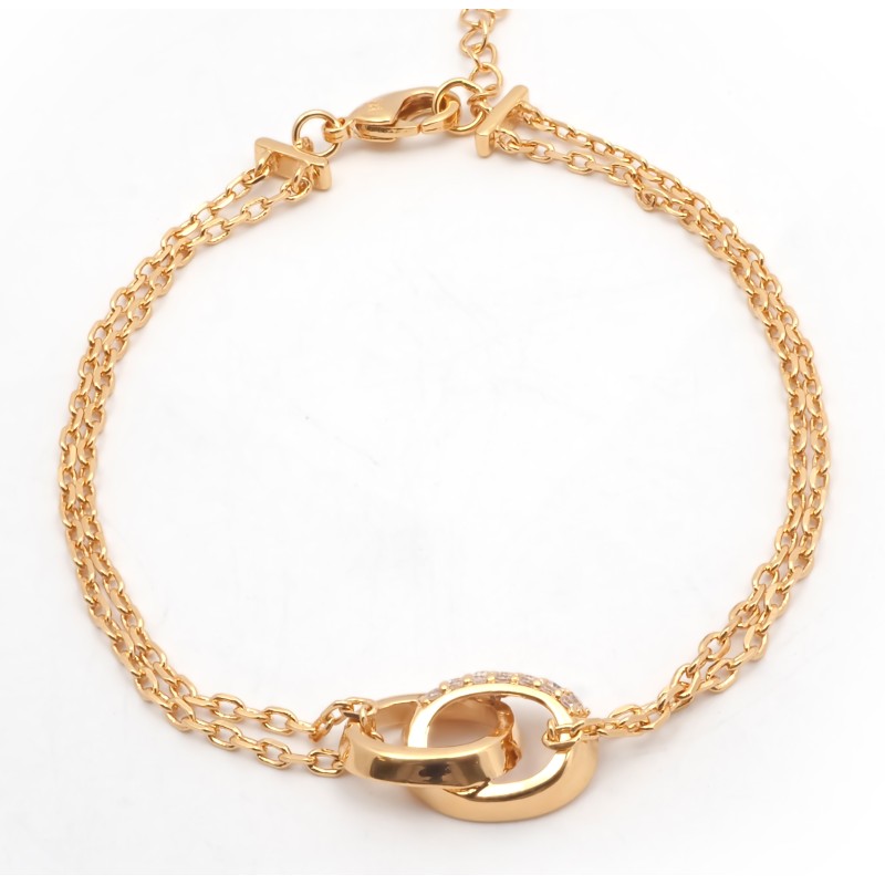 Bracelet Femme Carador en Plaqué Or avec Oxydes de zirconium