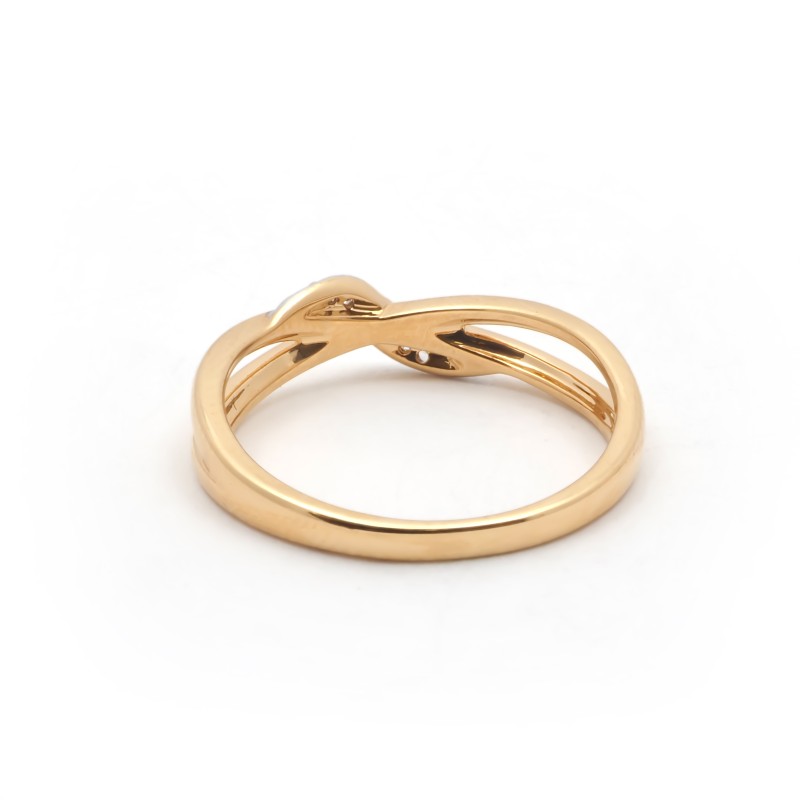 Bague fantaisie femme carador en plaqué or avec oxydes de zirconium