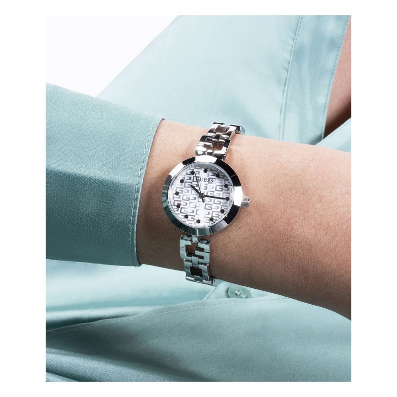 Montre Guess femme Bracelet Acier Argent
