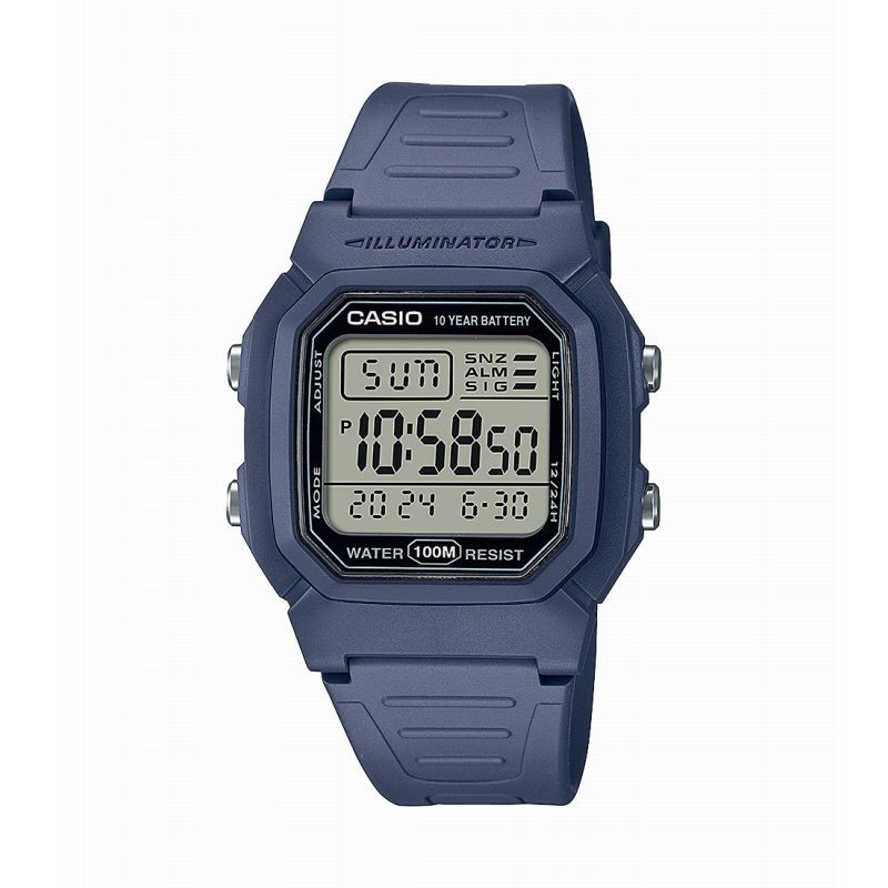 Montre Casio digitale résine Bleu