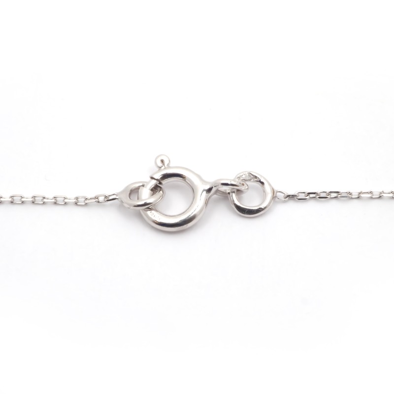 Collier Carador en or blanc 375/000 et glitter