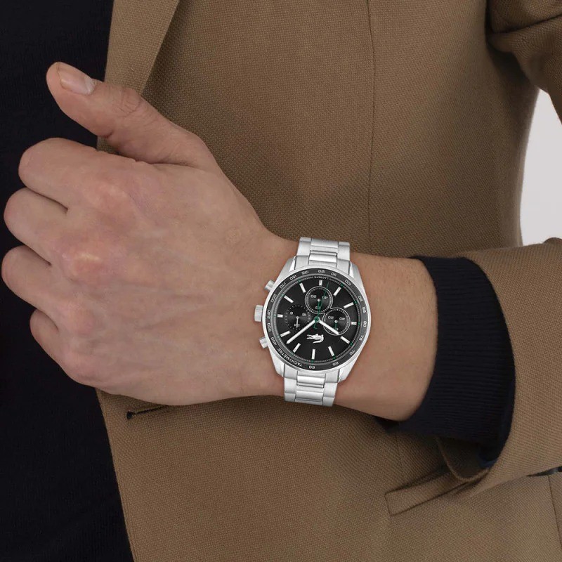 Montre Lacoste Homme Boston Noir En Acier