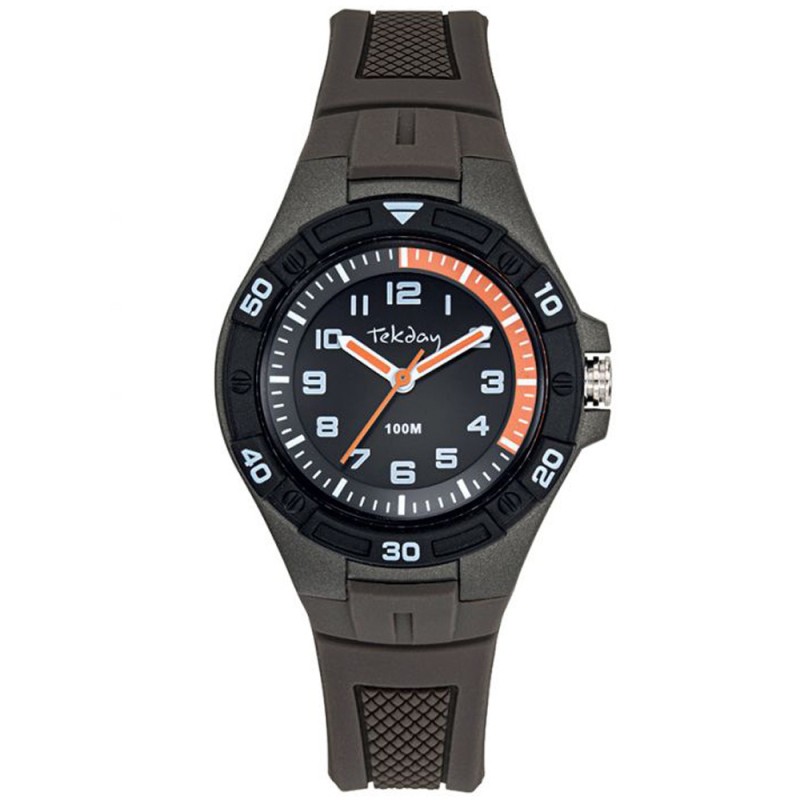 Montre Tekday Junior Résine Noir