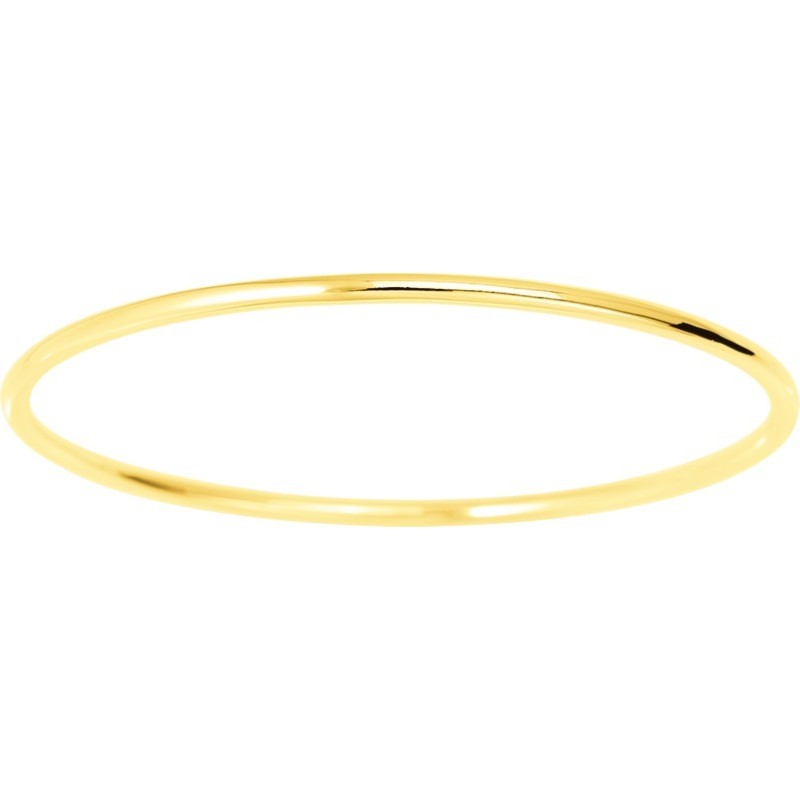 JONC CARADOR FEMME MASSIF ROND OR JAUNE 750/000