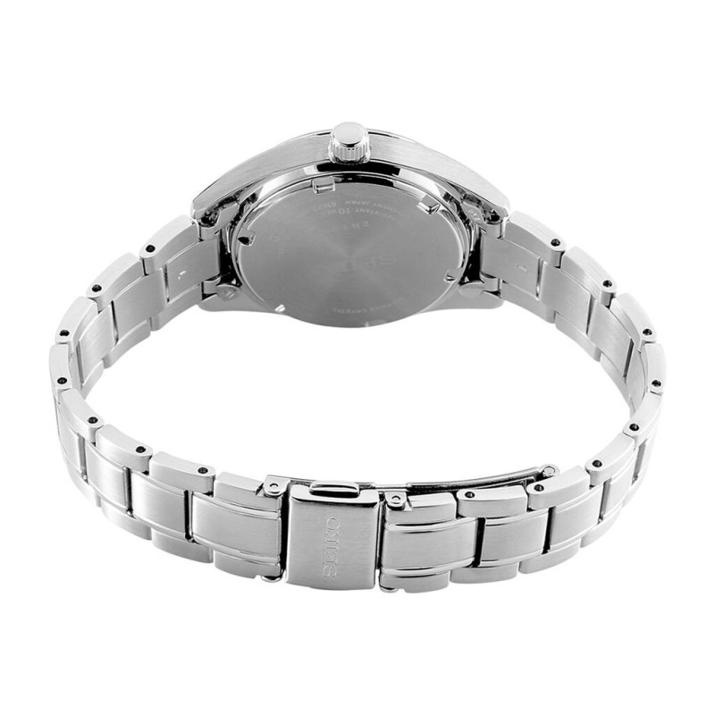 Montre Homme Seiko bracelet en acier et cadran kaki